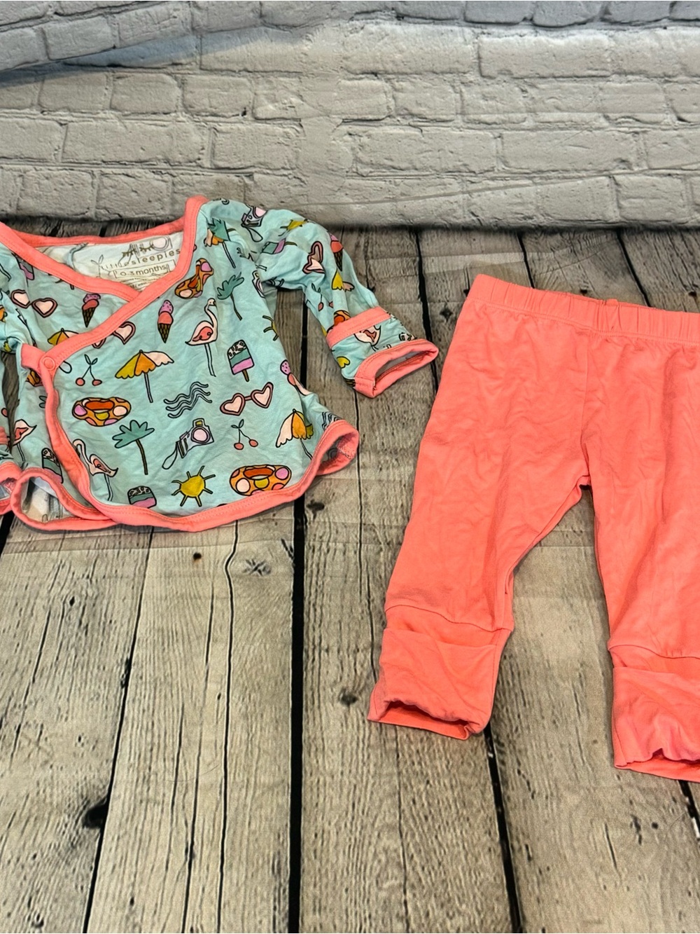 Little Sleepies Pool Party Kimono Bamboo Outfit
